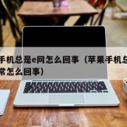 苹果手机总是e网怎么回事（苹果手机总是网络异常怎么回事）